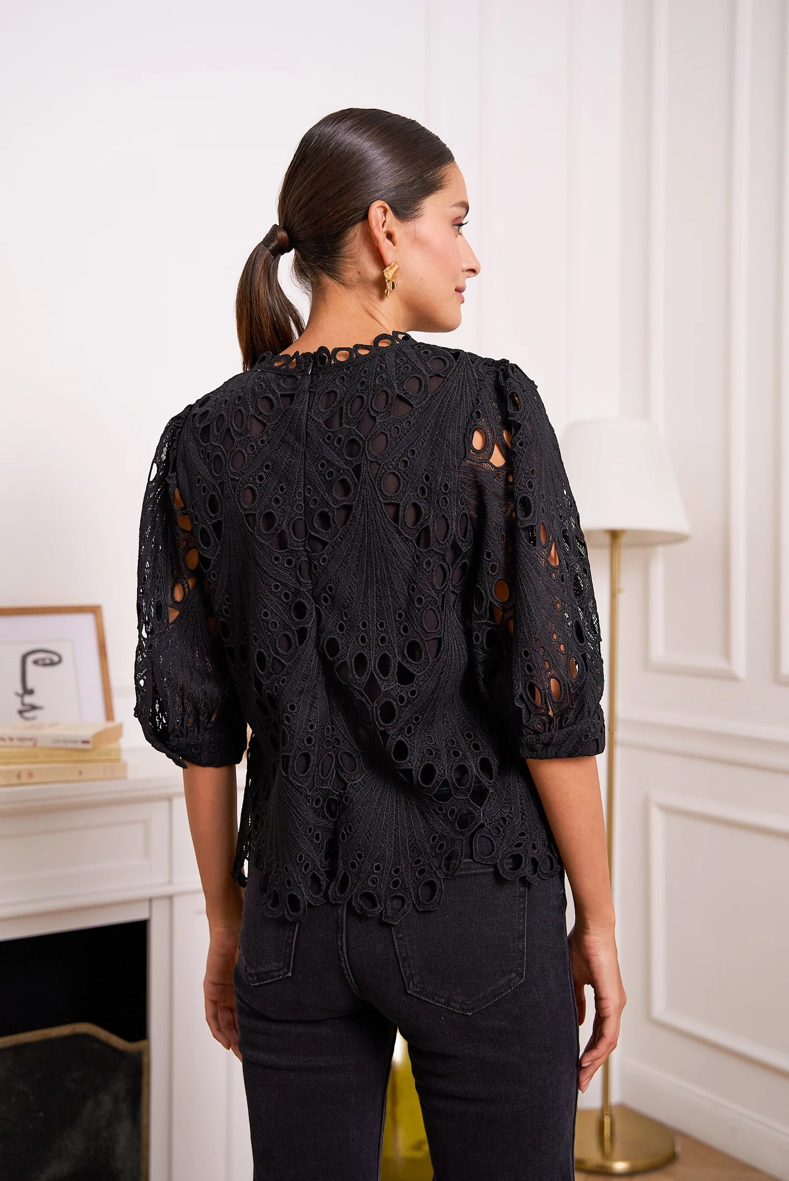 Daisy Guipure Lace Top