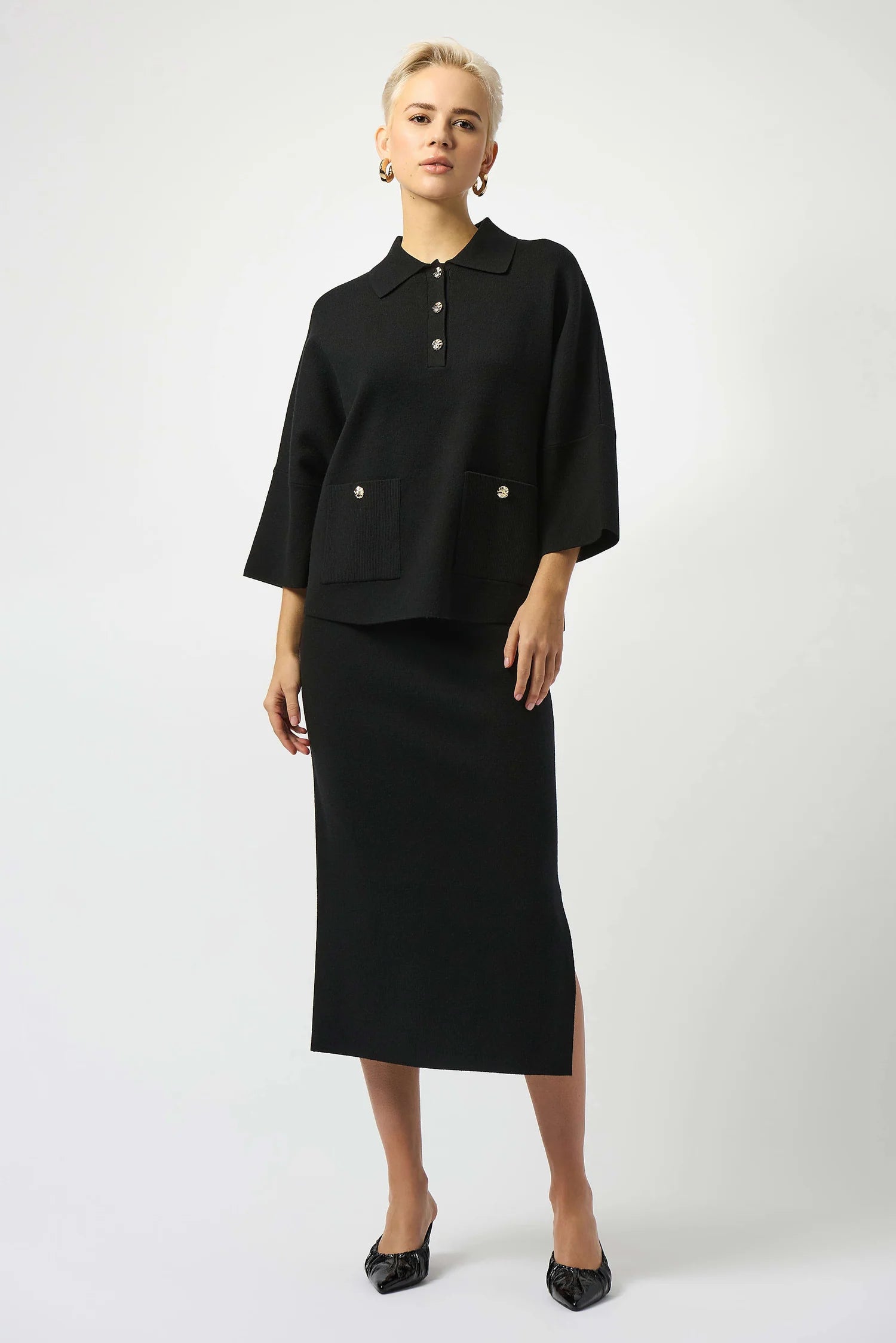 Sweater Knit Midi Skirt
