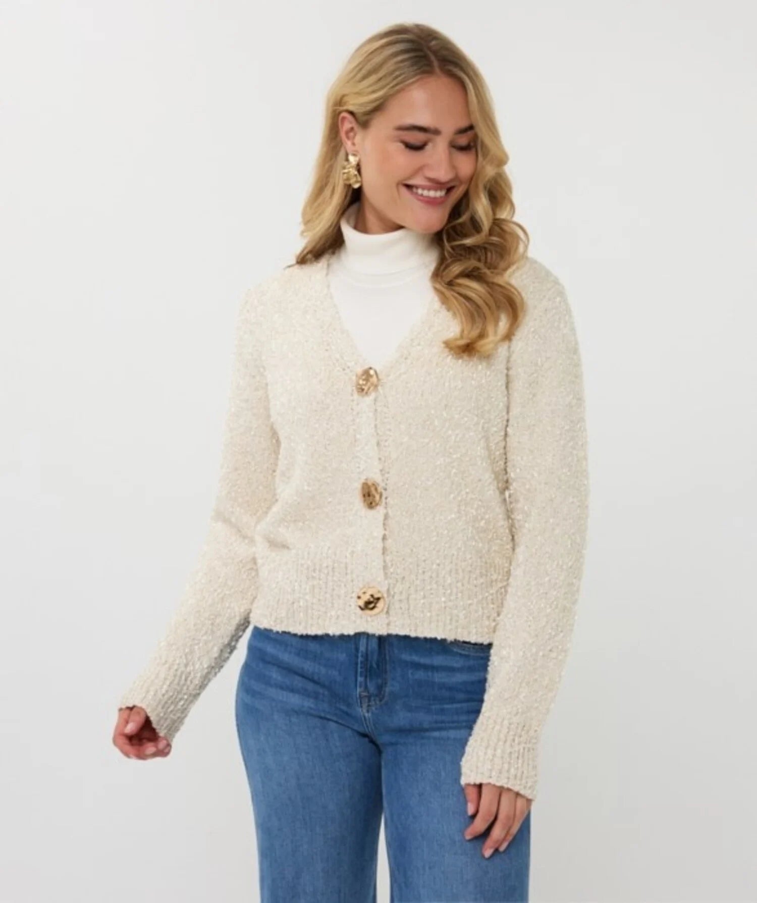 Fancy Button Cardigan