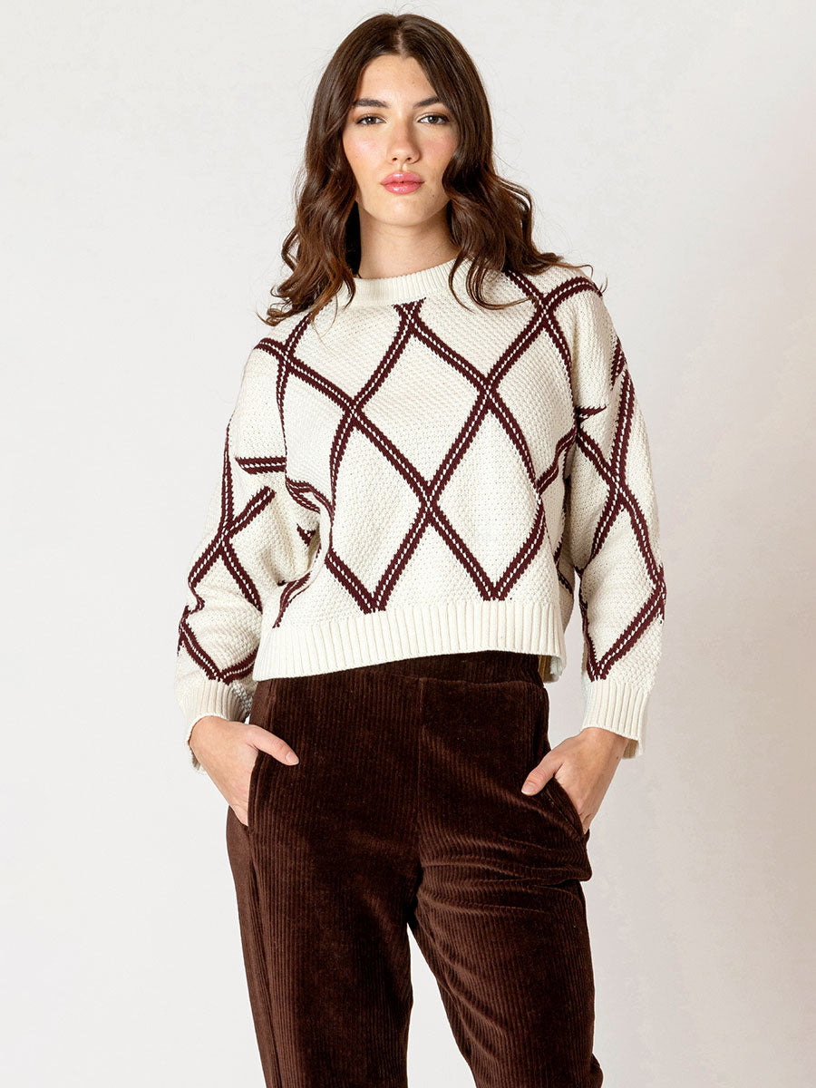 Diamond Check Sweater