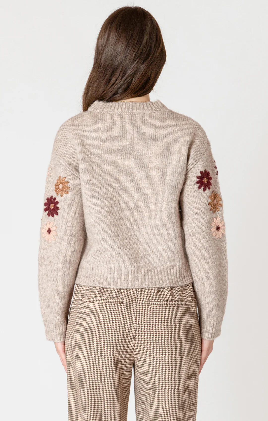 Appliqué Floral Sweater