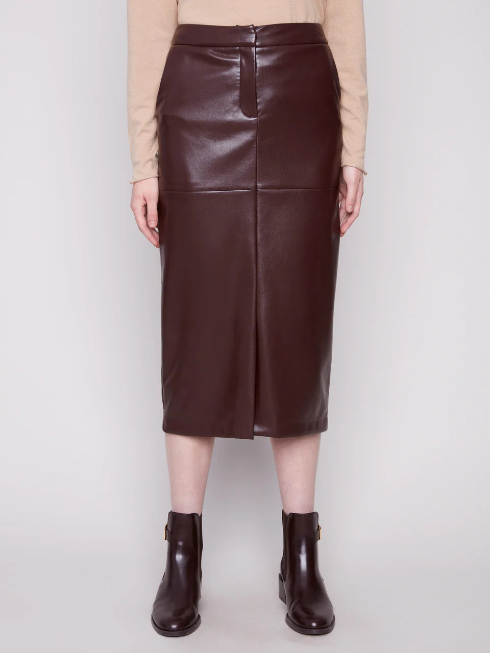 Midi Faux Skirt