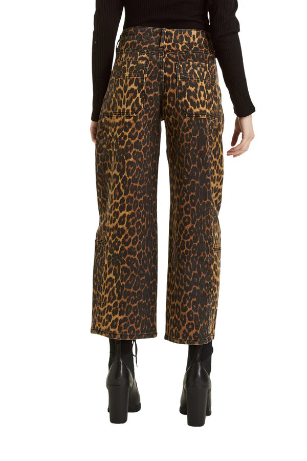 Leopard Barrel Pant