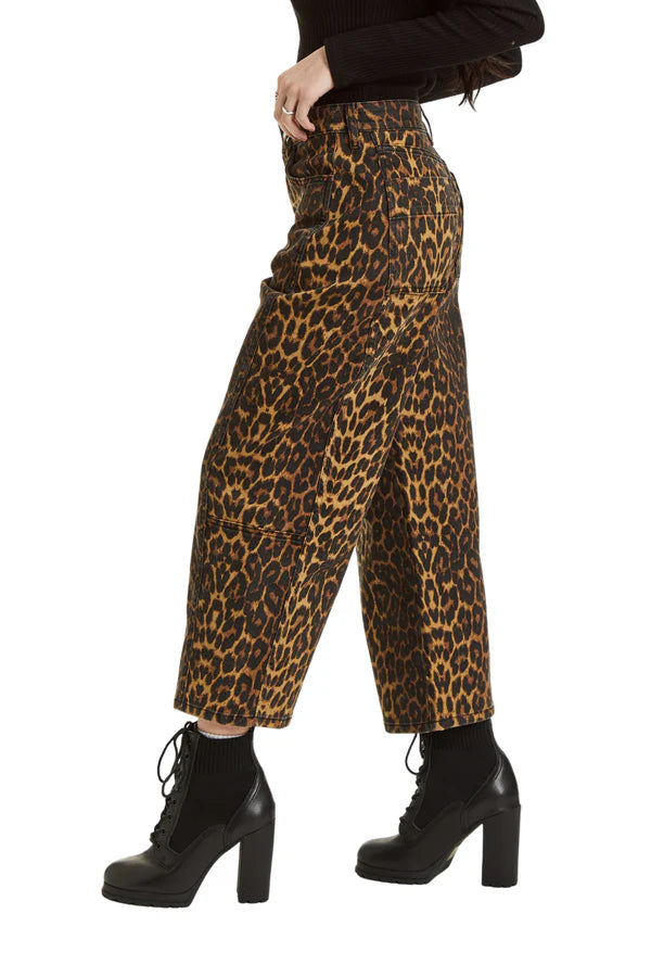 Leopard Barrel Pant