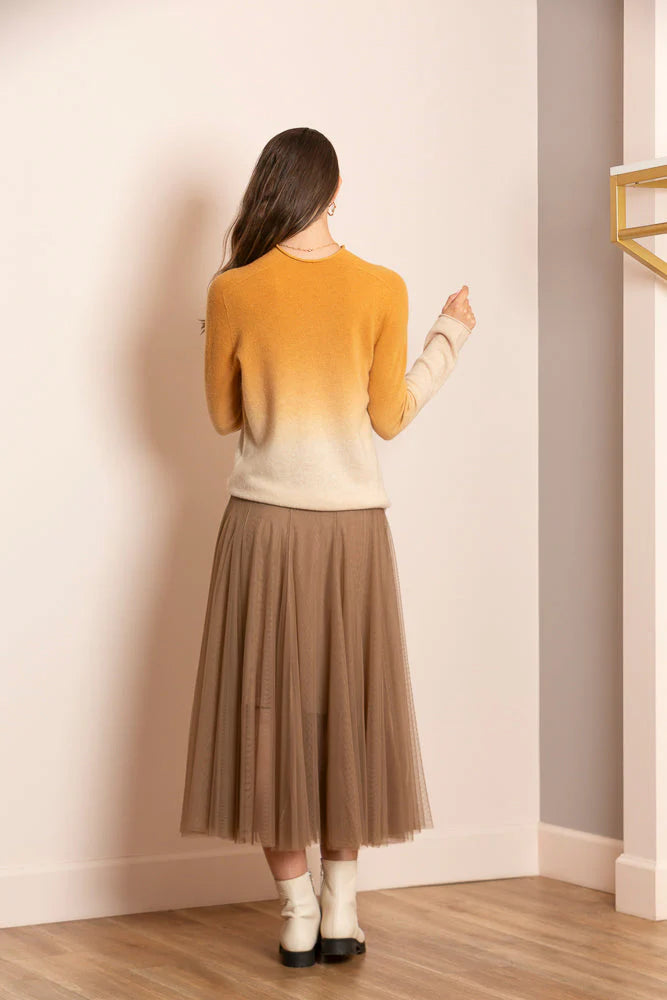 Camel Tulle Skirt