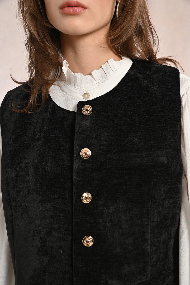 Sleeveless Wov Jacket