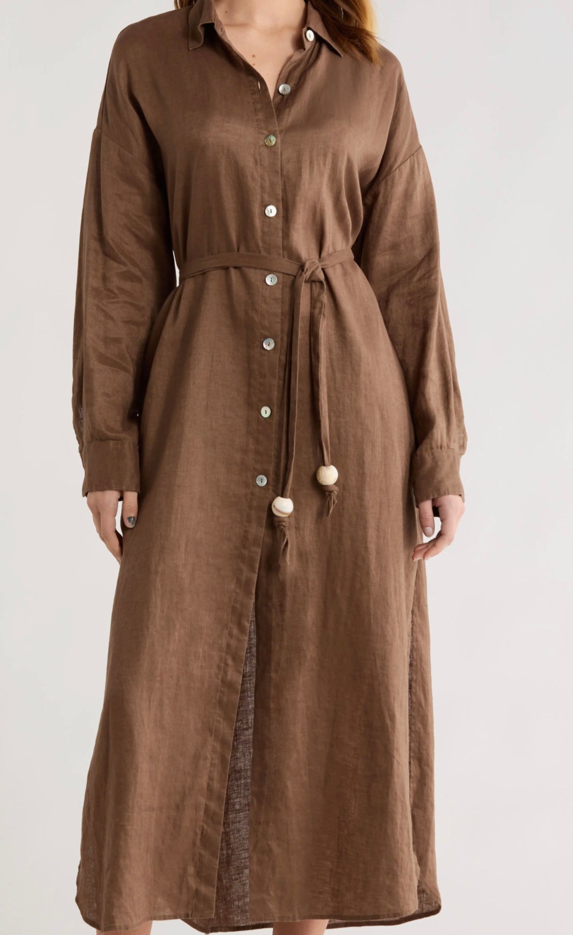 Cozy Maxi Shirt Dress