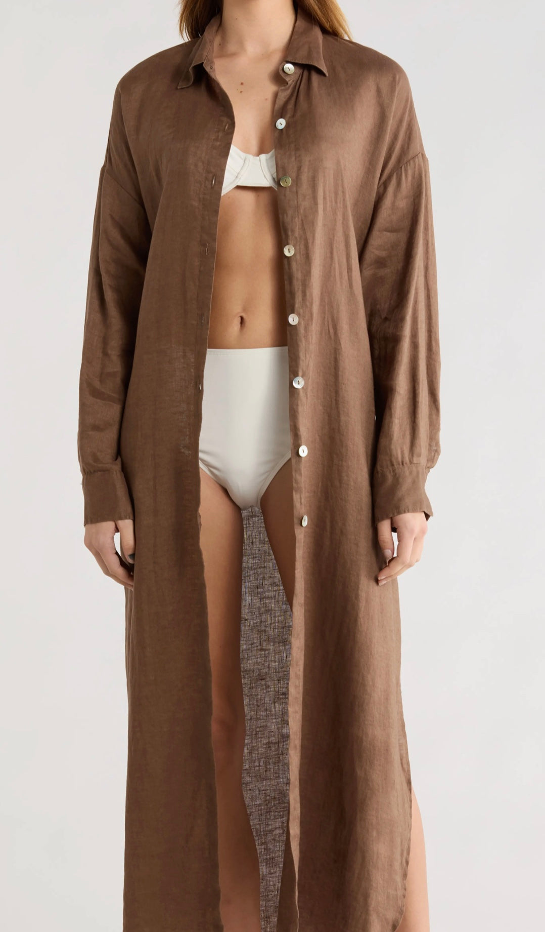 Cozy Maxi Shirt Dress