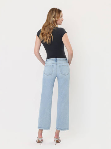 Swanky Mid-Rise Slim Wide Crop Jean