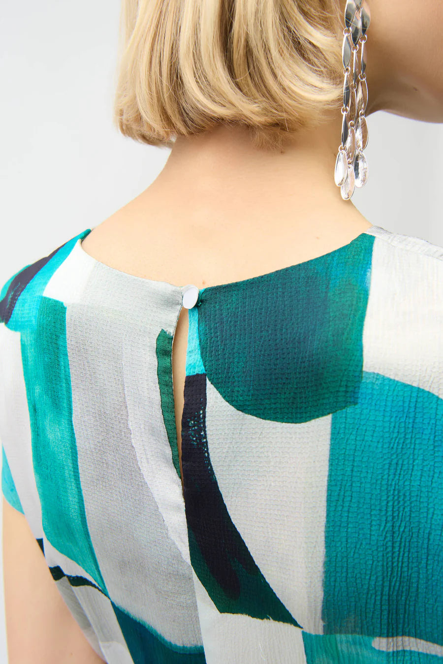 Geometric Print Fit and Flare Dress