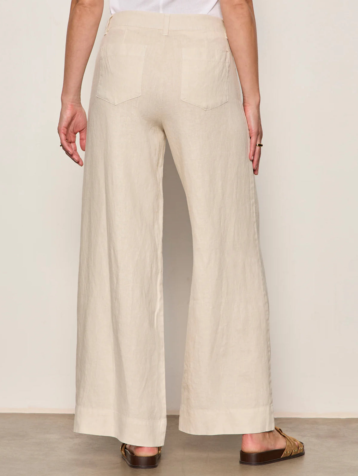Linen Marine Wide Leg Pant