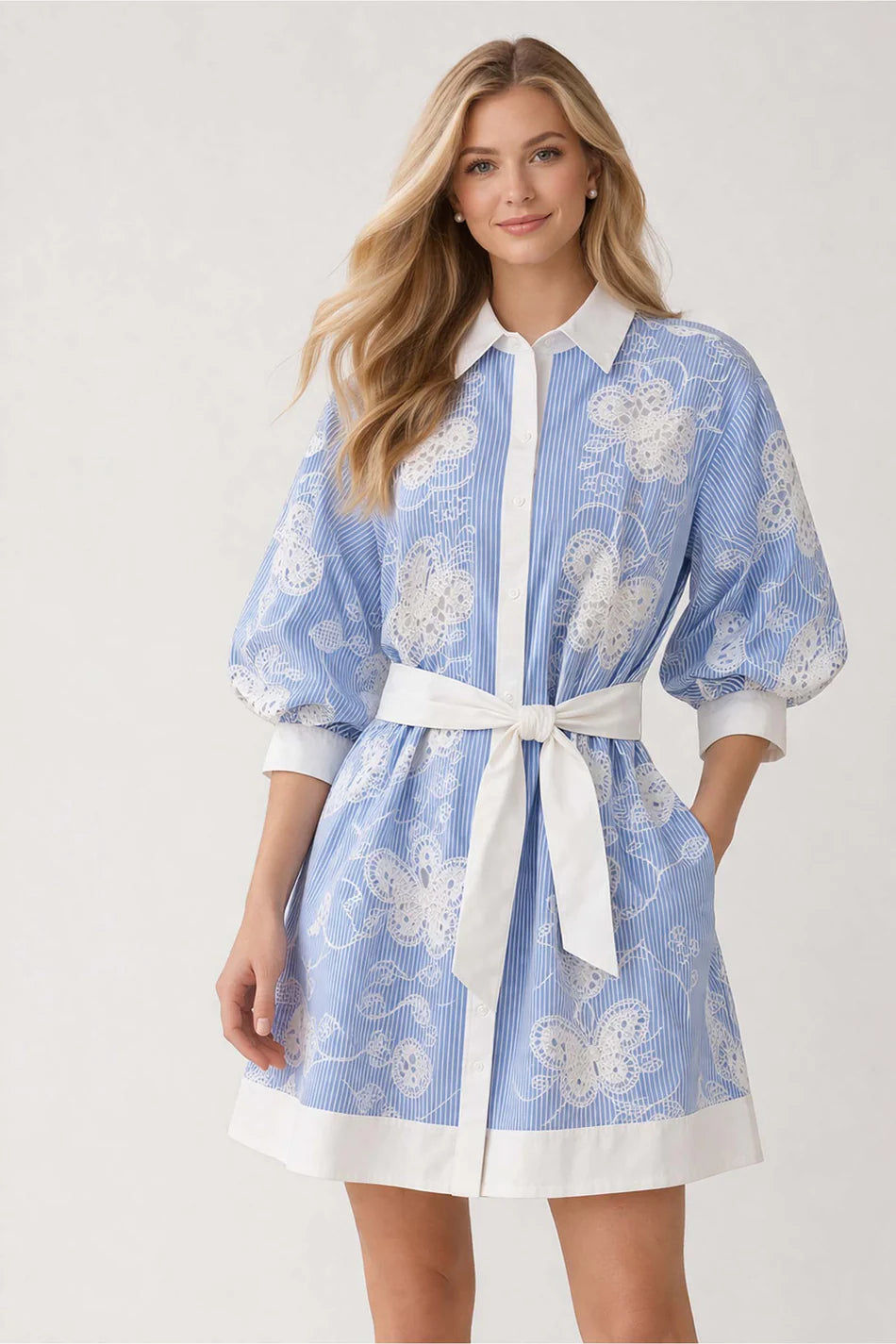 Butterfly Shirt Dress