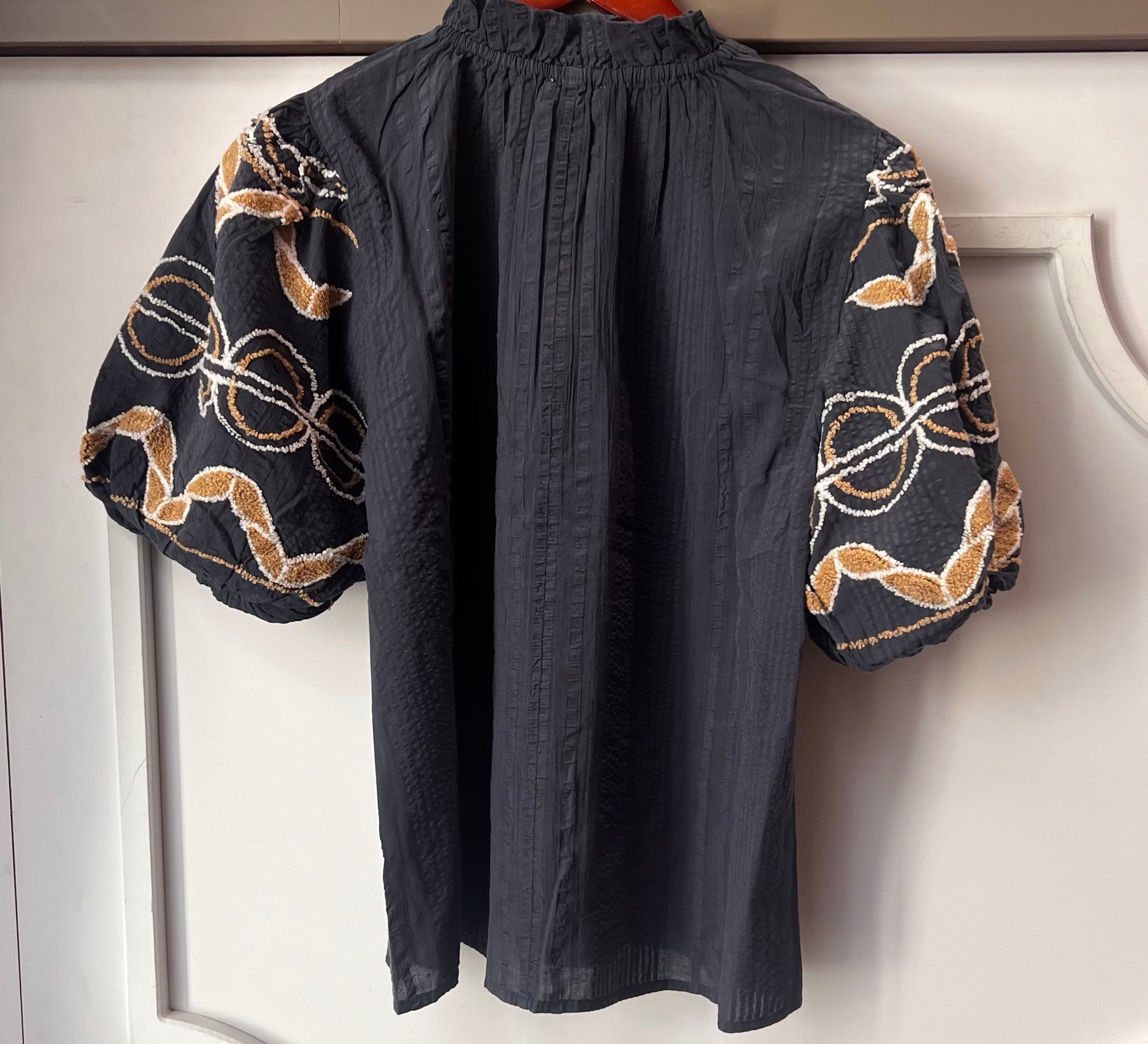 Embroider Denim Top