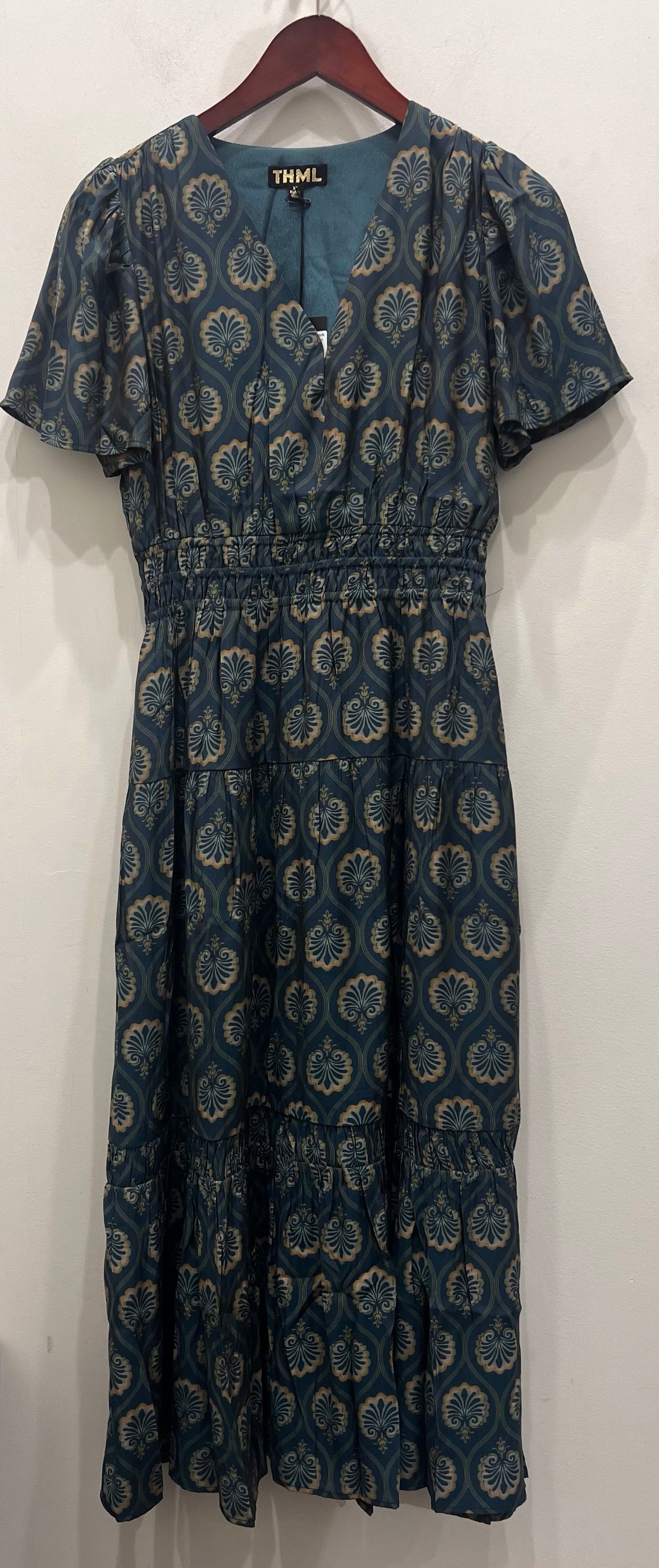 Smocked Teal Dress