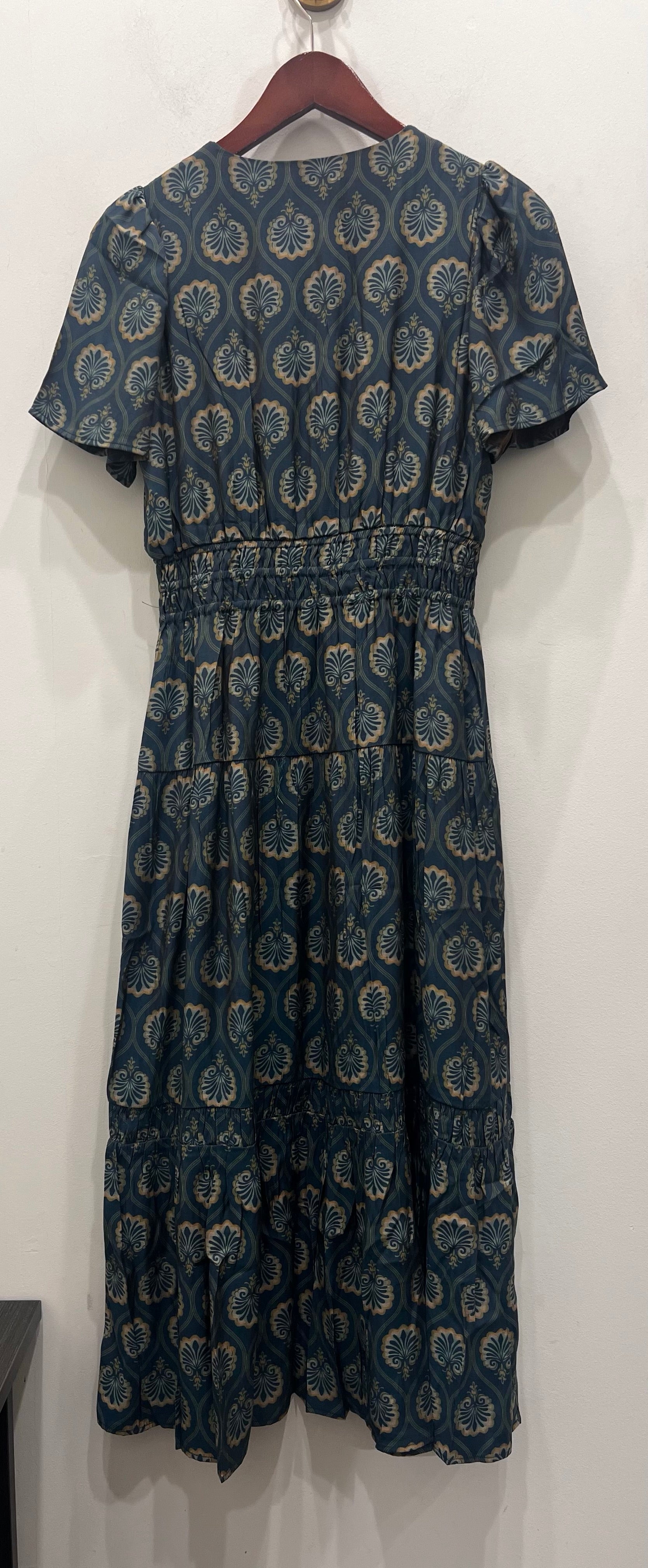 Smocked Teal Dress