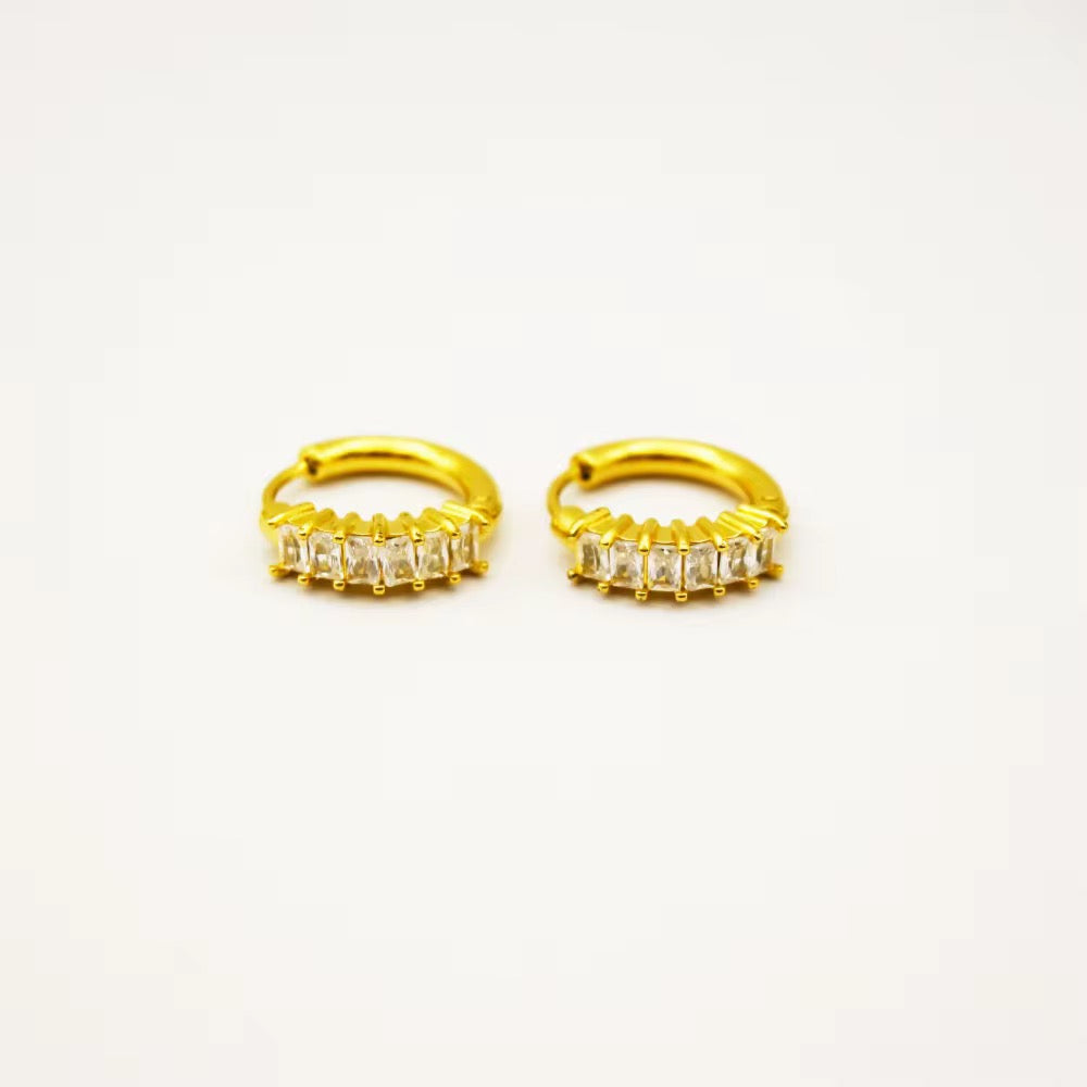 Avixee- Myra Mini Hoops18kt gp One Size