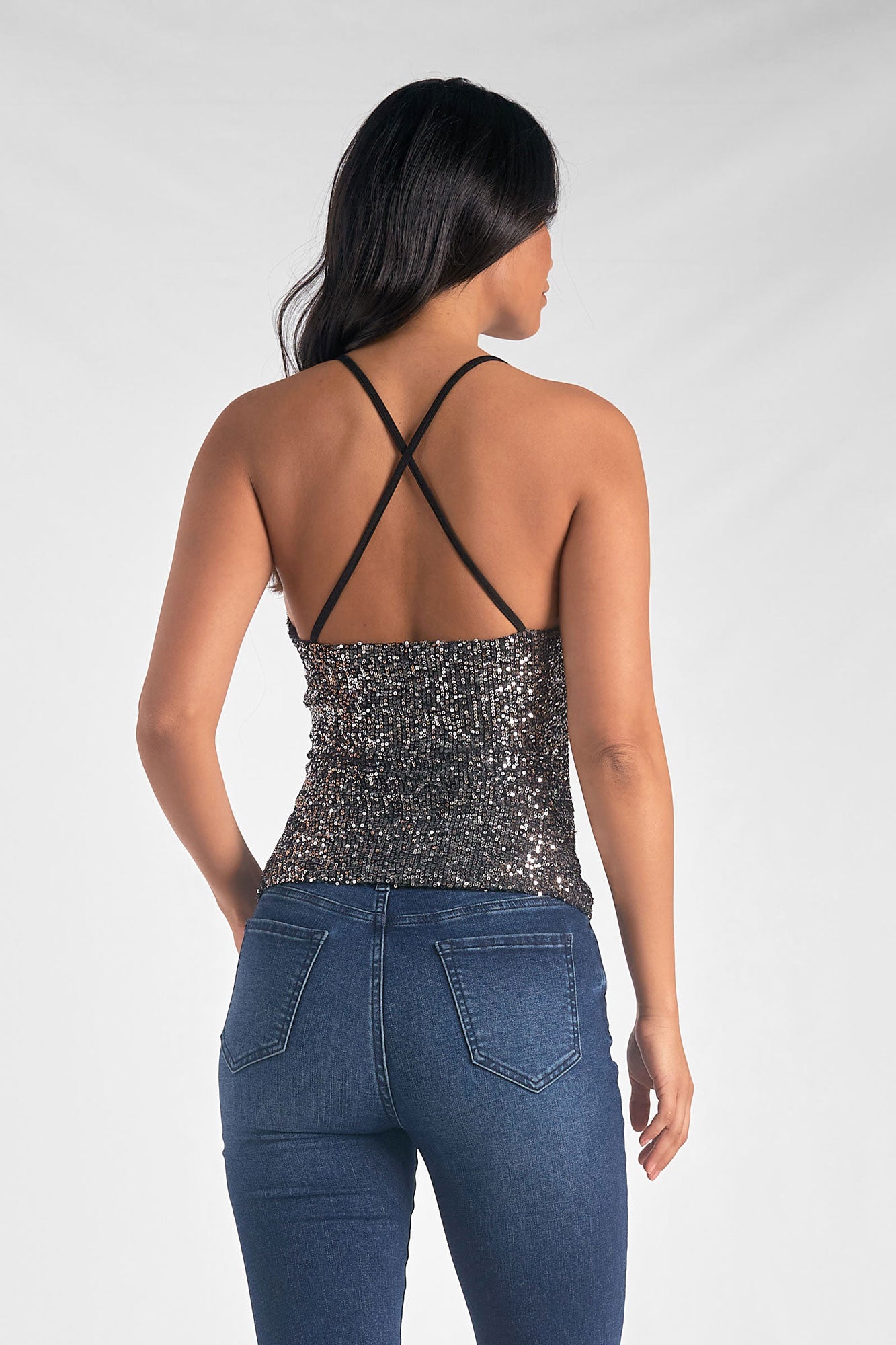 Night Out On The Town Sequin Tank