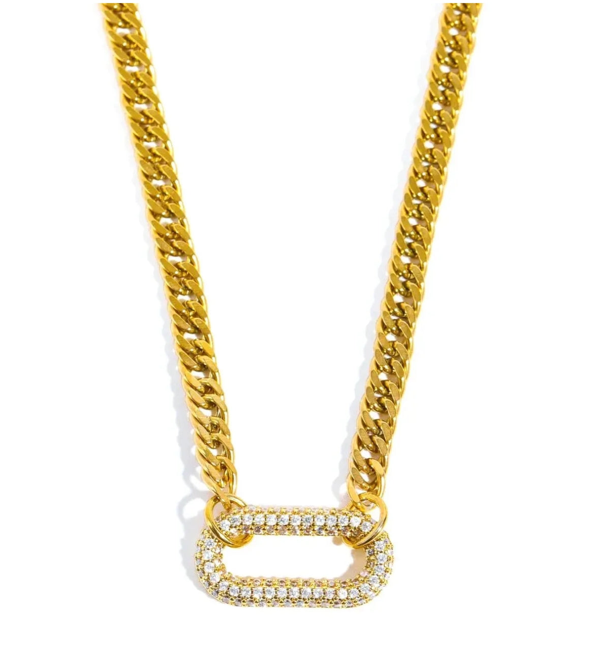 Avixee Esme NecklaceWhite/18kt Gold Plated