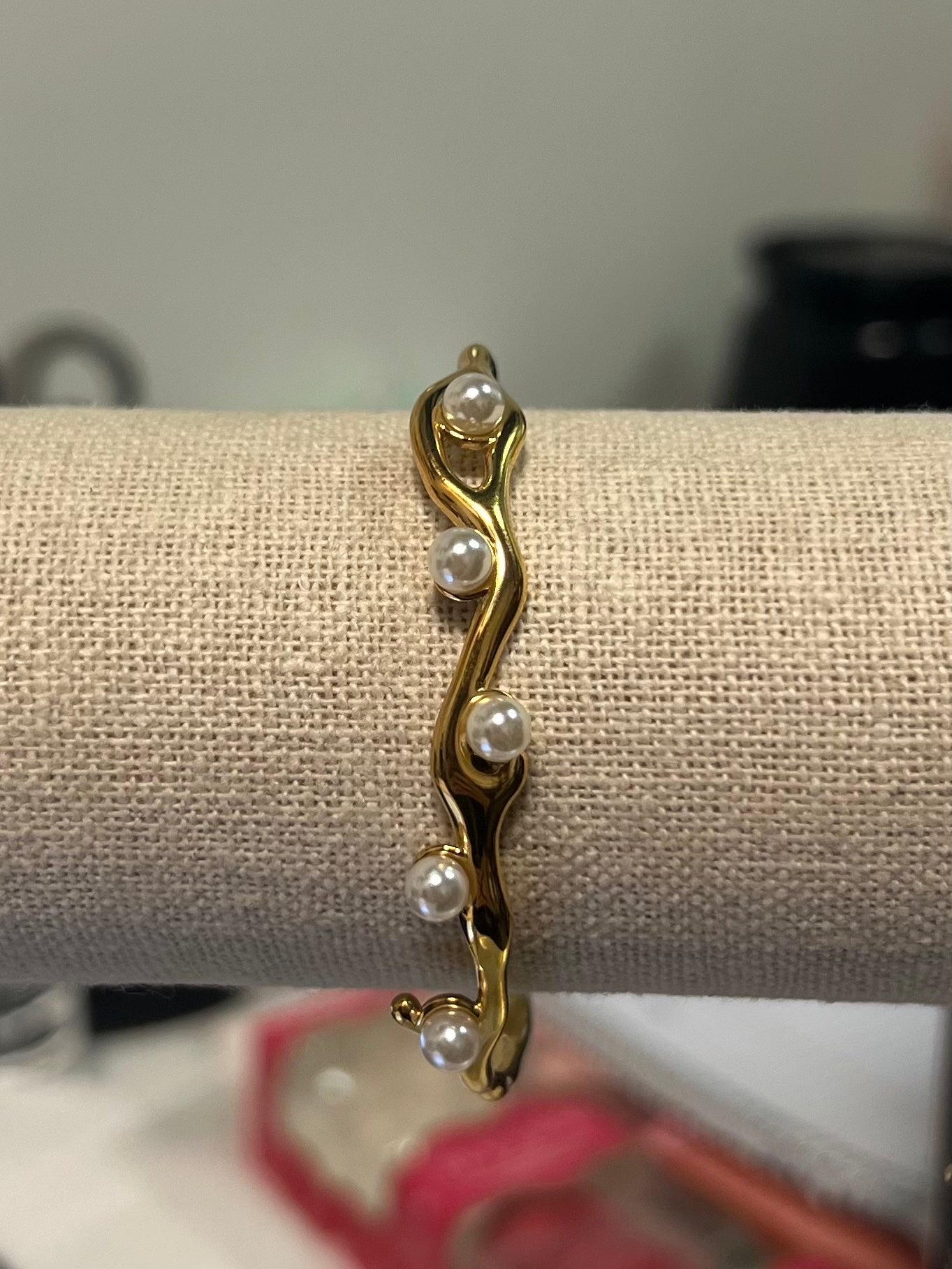 Avixee- Pamela Pearl Bracelet18kt gpOne Size