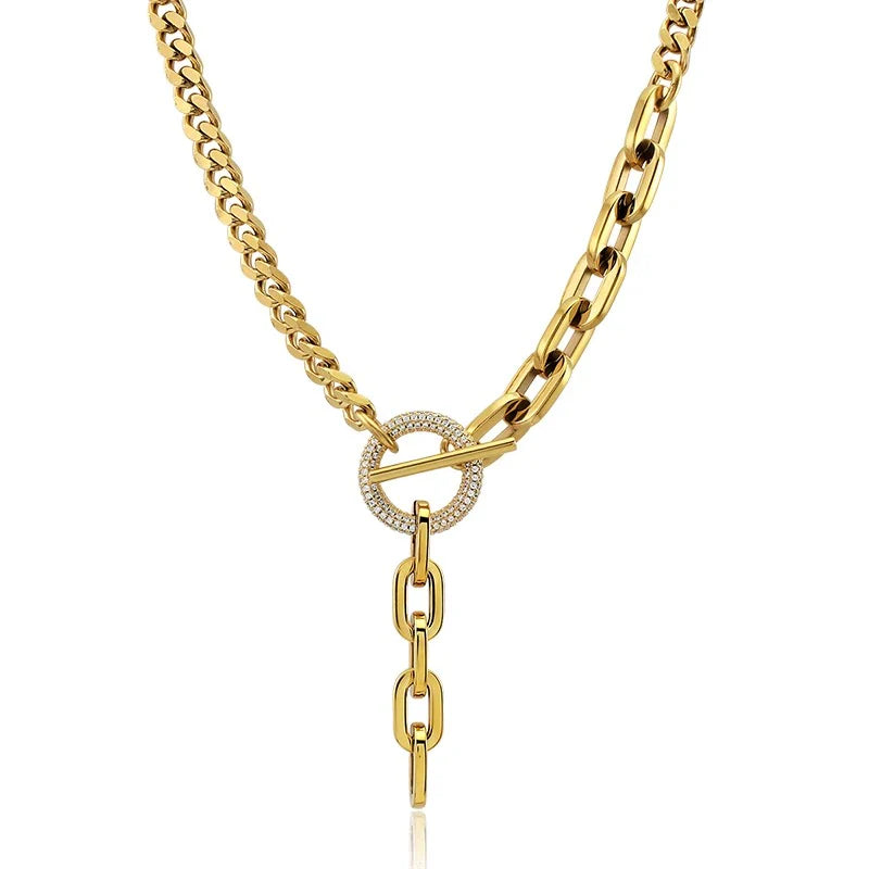 LINK- Toggle Nk18kt goldOne Size