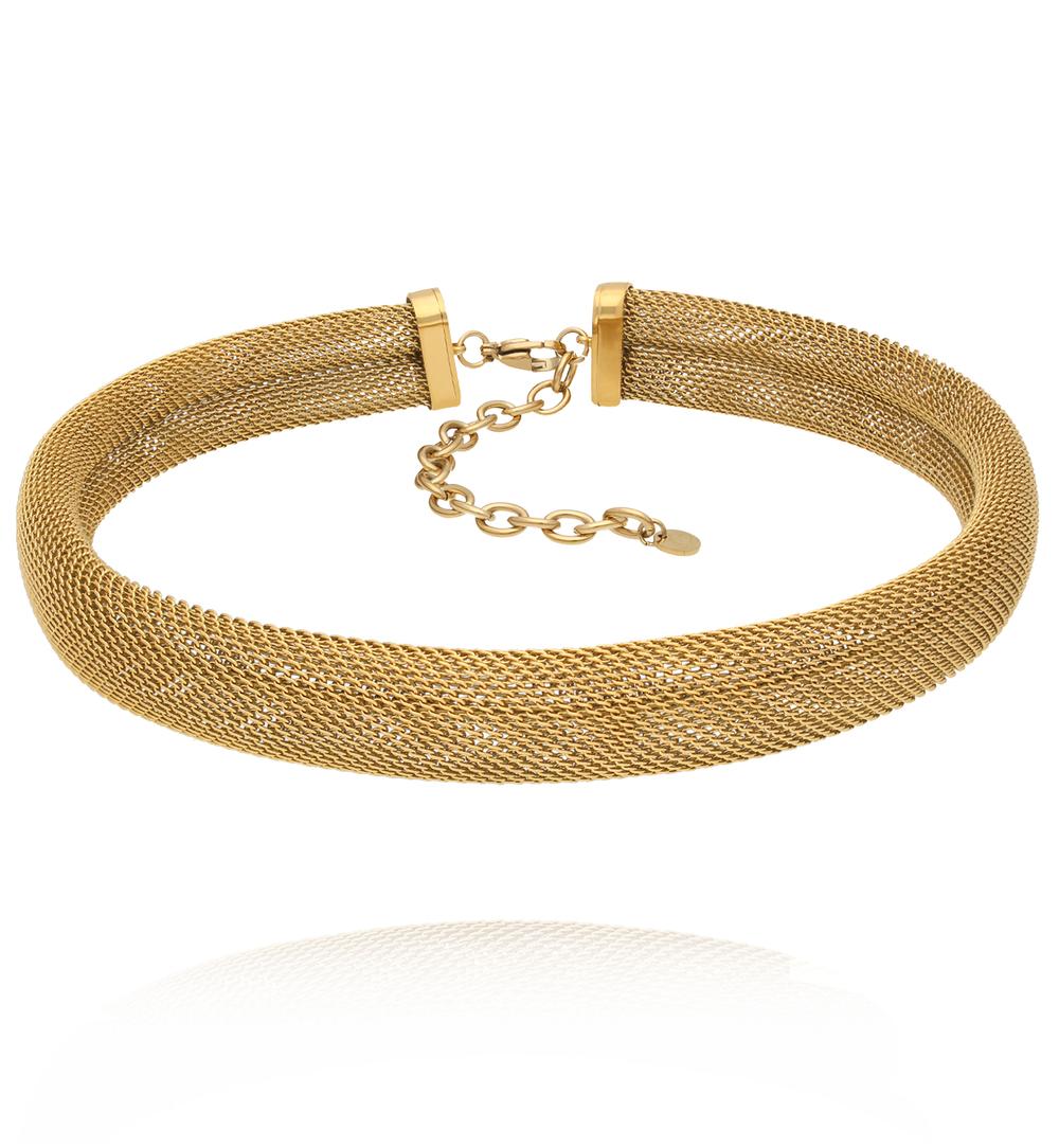 Mia Bold Choker 18kt goldOne Size