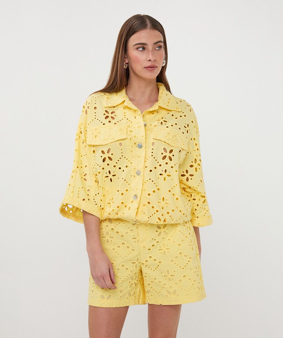 Broderieanglaise Jacket Top