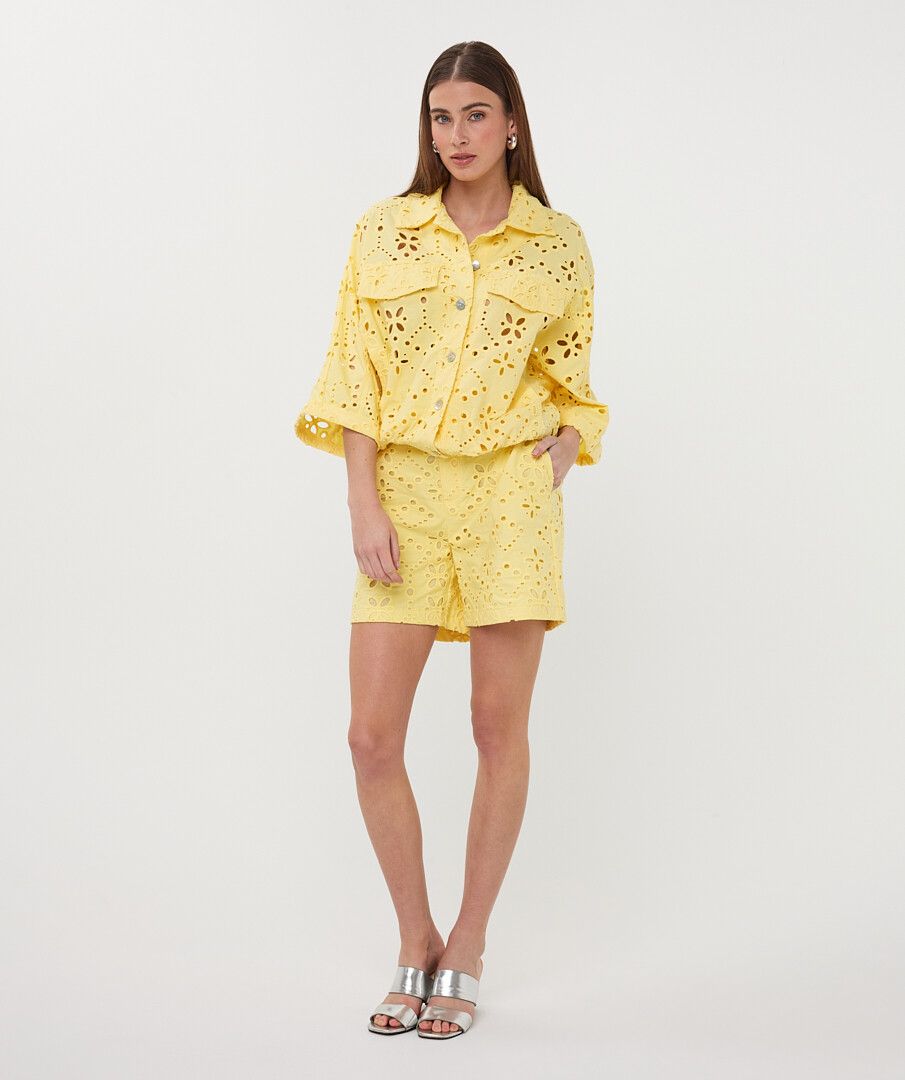 Broderieanglaise Jacket Top