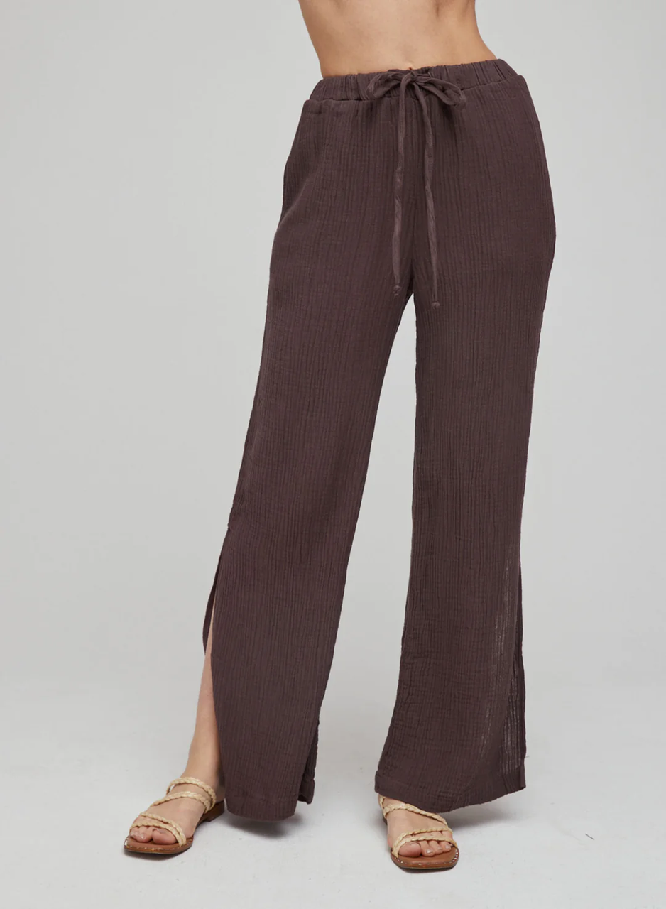 Espresso Linen Pants