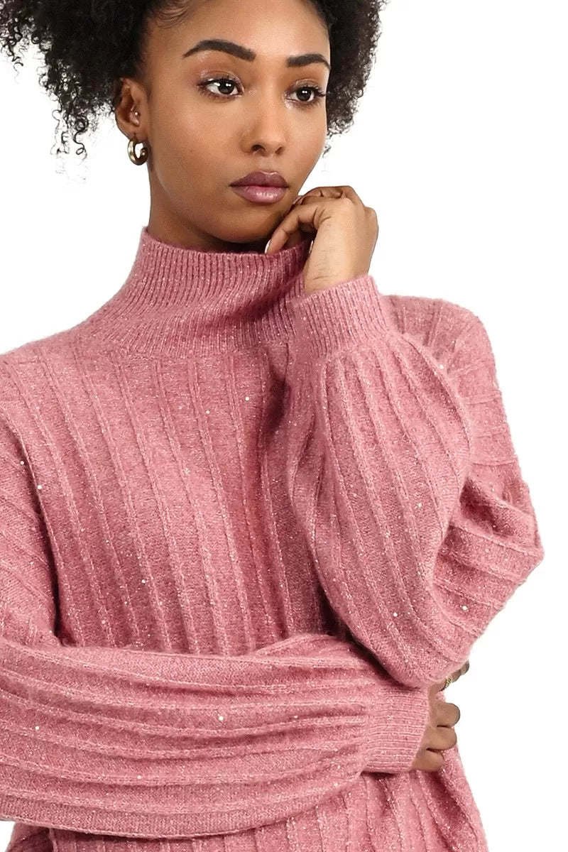 Knitted Sweater Old Pink
